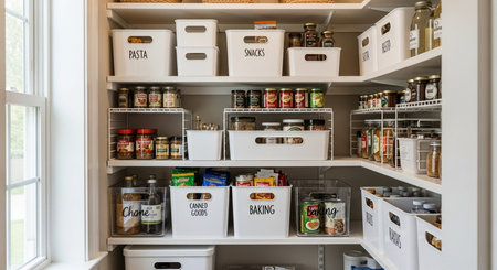 Home Organization Concept with Smart Storage, Decluttering and Clean Living Space