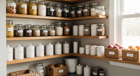 Home Organization Concept with Smart Storage, Decluttering and Clean Living Space