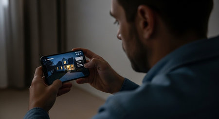 Internet of Things Concept with Smart Connected Devices and Digital Automation Technology