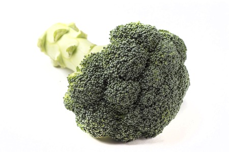 Broccoli isolated on white background - horizontal imageの写真素材