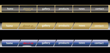 Website Navigation Templates / Vectorのイラスト素材