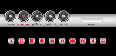 Website Navigation / musicのイラスト素材