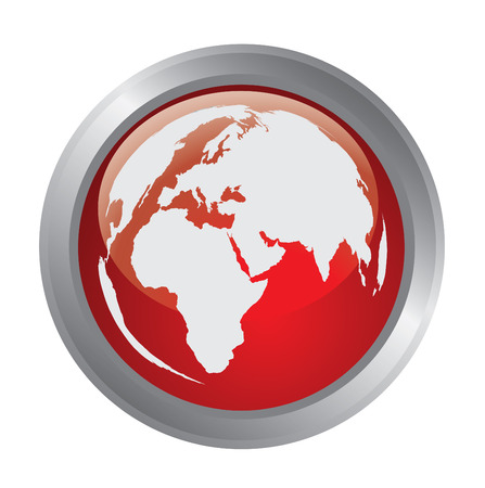Globe of the World button # 2のイラスト素材