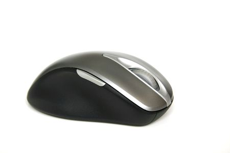 A wireless mouse isolated on white background # 3の写真素材