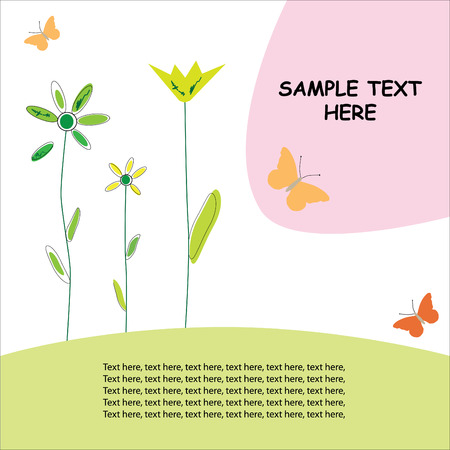 Greeting card / spring designのイラスト素材