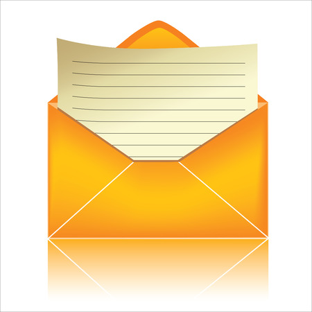 E-mail icon, orange #3のイラスト素材