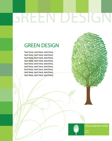Green design templateのイラスト素材