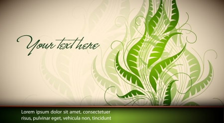 Elegant Floral Card    Backgroundのイラスト素材