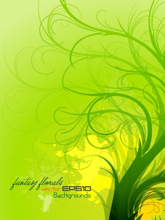 Summer Floral Composition   Fantasy Backgrounds のイラスト素材