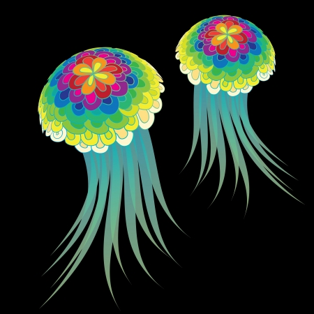 Medusa   jelly fish  のイラスト素材