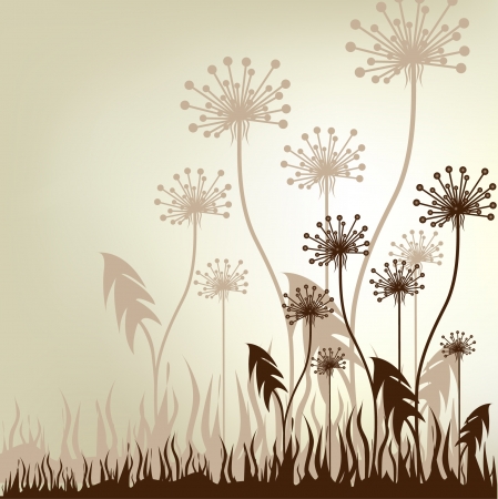 Vintage Floral Backgroundのイラスト素材