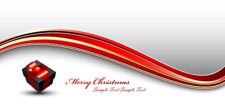 Christmas Background With Cute Giftのイラスト素材