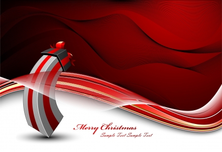 Christmas Background With Cute Giftのイラスト素材