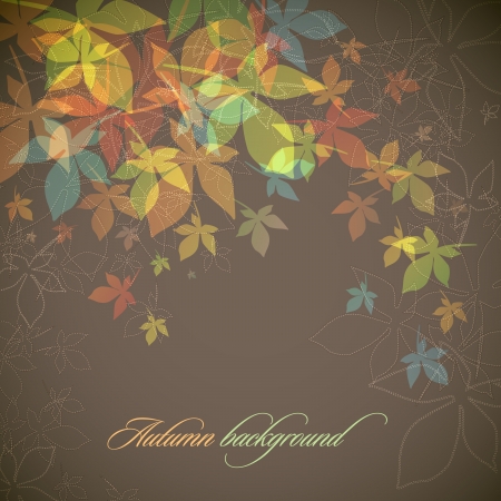 Autumn Background   Falling Leavesのイラスト素材