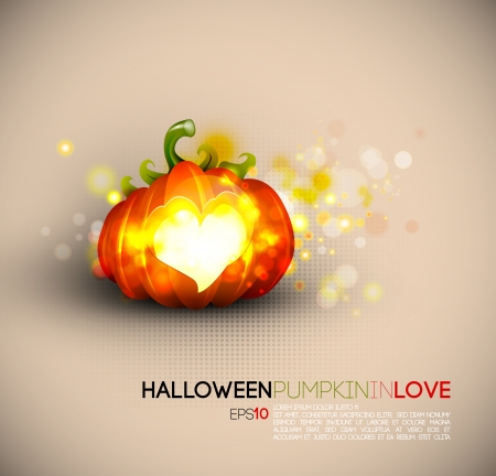 Halloween Pumpkin Spreading Loveのイラスト素材