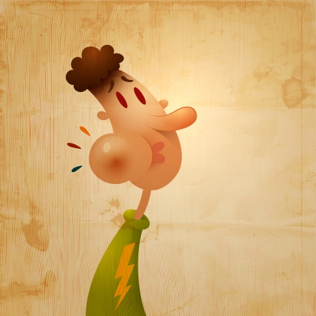 Man Has A Toothache | Layered EPS10 Vector Illustrationのイラスト素材