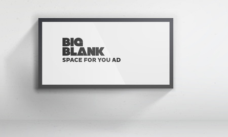 Blank billboard template | Easy to change content on the according layer | EPS10 Vector Backgroundのイラスト素材