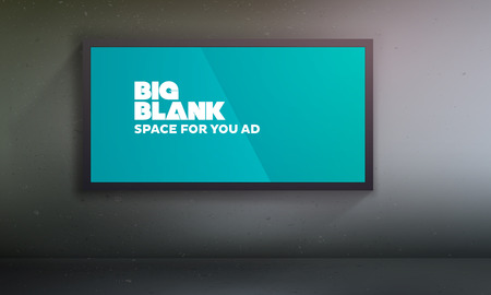 Blank billboard template | Easy to change content on the according layer | EPS10 Vector Backgroundのイラスト素材
