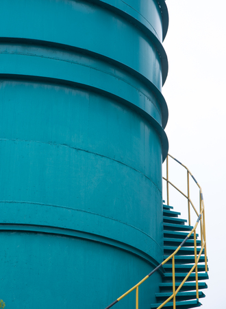 Spiral iron ladderの写真素材