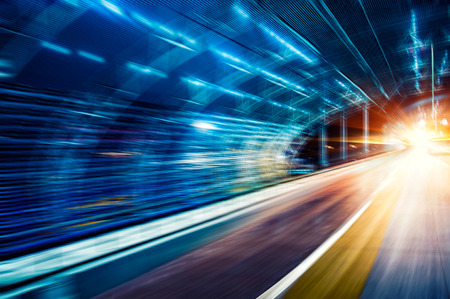 Car speed, dynamic backgroundの写真素材