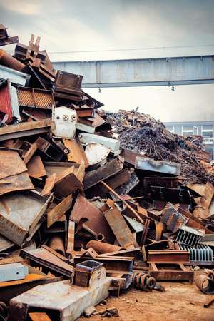 Scrap Metal as backgroundの写真素材