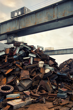 Scrap Metal as backgroundの写真素材