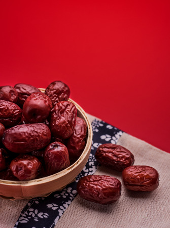 Chinese red jujubeの写真素材