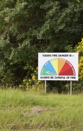 Australian fire danger chartの写真素材