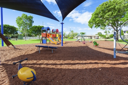 Playground in suburban park