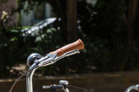 Bicycle with basketの写真素材