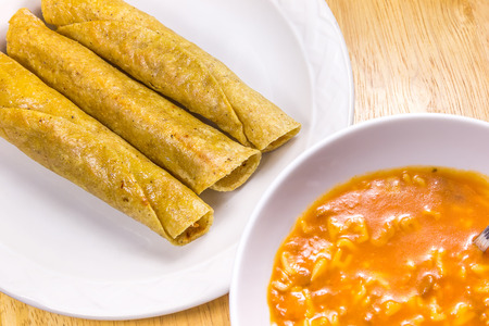 Crispy Fried Tacosの写真素材