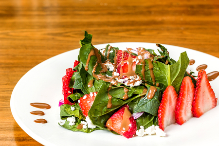 strawberries saladの写真素材