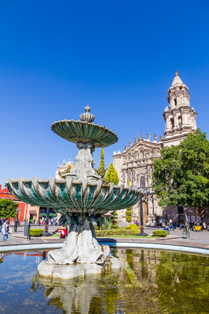 Downtown San Luis Potosi, Mexicoのeditorial素材