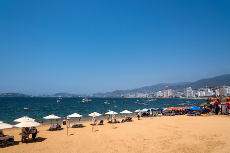 Panoramic view of Acapulco bayのeditorial素材