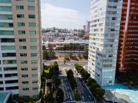 Mexico City - Santa Fe - Panoramic viewのeditorial素材