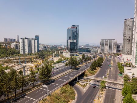 Mexico City - Santa Fe - Panoramic viewのeditorial素材
