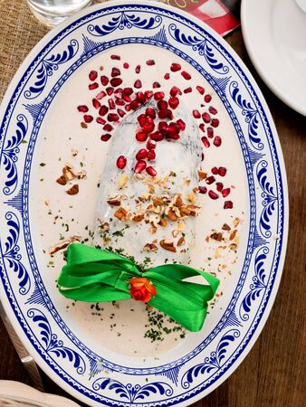 Chiles en nogada - Mexican Food mexの写真素材