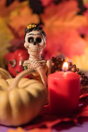 Catrina skull - Day of the dead celebrationの写真素材