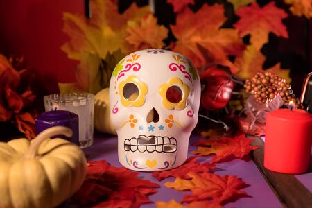 Catrina skull - Day of the dead celebrationの写真素材