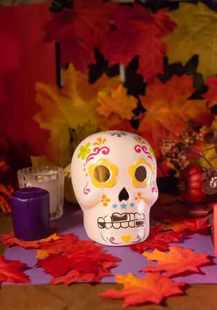 Catrina skull - Day of the dead celebrationの写真素材