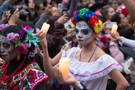 Catrinas dia de muertos parade