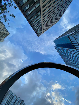 El Ojo de Mexico - Mexico's Eye, the first AI sculpture at Polanco, Mexico Cityのeditorial素材