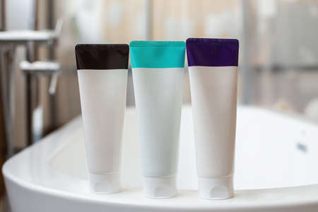 Deep cleansing foam for healthy spa cosmetic facial foam cleansing three tube package, medical...