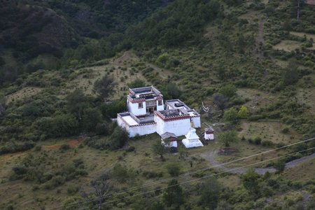 Tibetan templeの写真素材