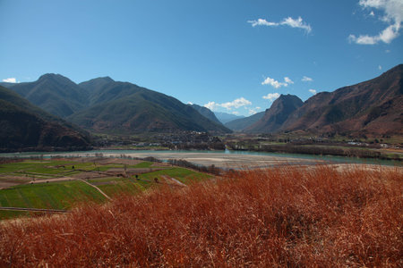 Natural scenery in Lijiangの写真素材
