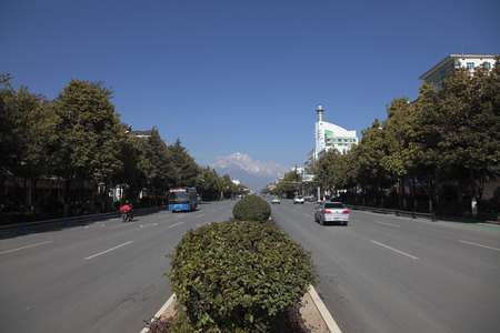 Lijiang City highwayのeditorial素材