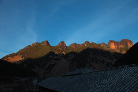 Lijiang scenic landscape Dawnの写真素材