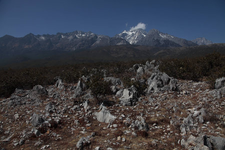 Yulong Snow Mountainの写真素材