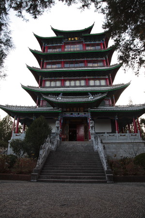 Lijiang Wang Gu towerのeditorial素材