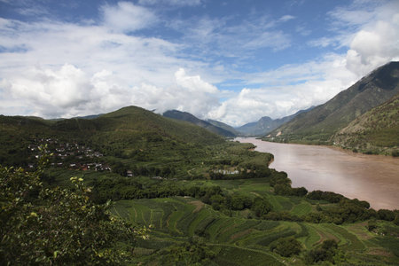 Jinsha Riverの写真素材